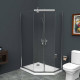 Душевой уголок BelBagno Uno 100х80 UNO-195-PH-2-100/80-C-Cr профиль Хром стекло прозрачное