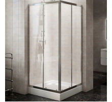Душевой уголок BelBagno Due 90х90 DUE-A-2-90-C-Cr профиль Хром стекло прозрачное