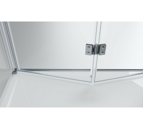 Душевой уголок BelBagno Albano 80х100 ALBANO-ASH-1-80/100-C-Cr профиль Хром стекло прозрачное