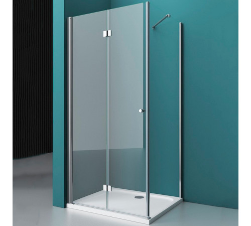 Душевой уголок BelBagno Albano 80х80 ALBANO-AS-1-80-C-Cr профиль Хром стекло прозрачное