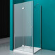 Душевой уголок BelBagno Albano 90х100 ALBANO-ASH-1-90/100-C-Cr профиль Хром стекло прозрачное