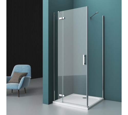 Душевой уголок BelBagno Kraft 90х90 KRAFT-A-12-90-C-Cr-L профиль Хром стекло прозрачное