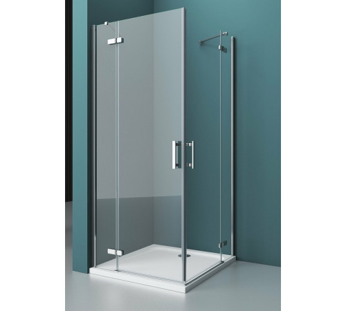 Душевой уголок BelBagno Kraft 120х80 KRAFT-AH-22-120/80-C-Cr-L профиль Хром стекло прозрачное