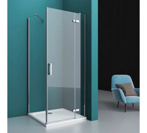 Душевой уголок BelBagno Kraft 90х100 KRAFT-AH-12-90/100-C-Cr-R профиль Хром стекло прозрачное