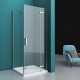 Душевой уголок BelBagno Kraft 90х100 KRAFT-AH-12-90/100-C-Cr-R профиль Хром стекло прозрачное