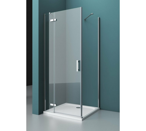 Душевой уголок BelBagno Kraft 100х80 KRAFT-AH-12-100/80-C-Cr-L профиль Хром стекло прозрачное