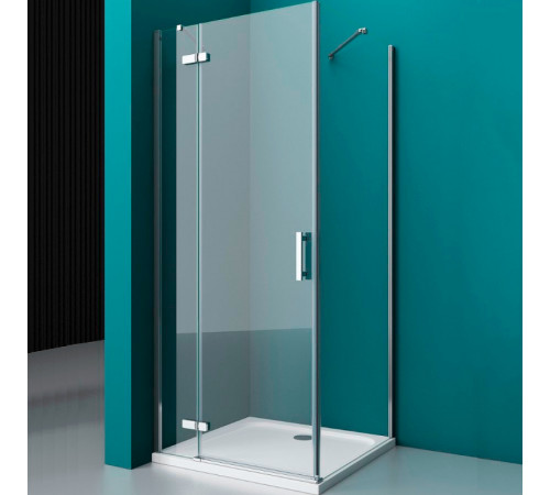 Душевой уголок BelBagno Kraft 120х90 KRAFT-AH-12-120/90-C-Cr-L профиль Хром стекло прозрачное