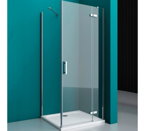 Душевой уголок BelBagno Kraft 120х80 KRAFT-AH-12-120/80-C-Cr-R профиль Хром стекло прозрачное