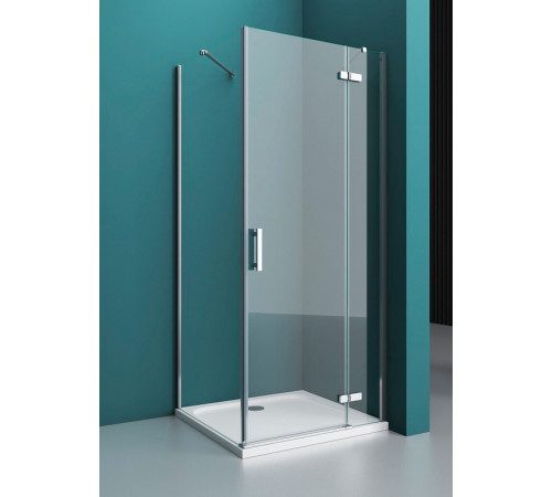 Душевой уголок BelBagno Kraft 120х80 KRAFT-AH-12-120/80-C-Cr-R профиль Хром стекло прозрачное