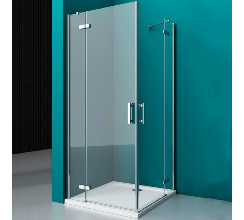 Душевой уголок BelBagno Kraft 90х80 KRAFT-AH-22-90/80-C-Cr-L профиль Хром стекло прозрачное