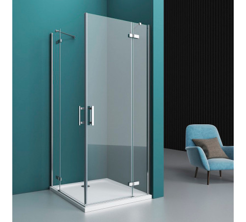 Душевой уголок BelBagno Kraft 120х100 KRAFT-AH-22-120/100-C-Cr-R профиль Хром стекло прозрачное