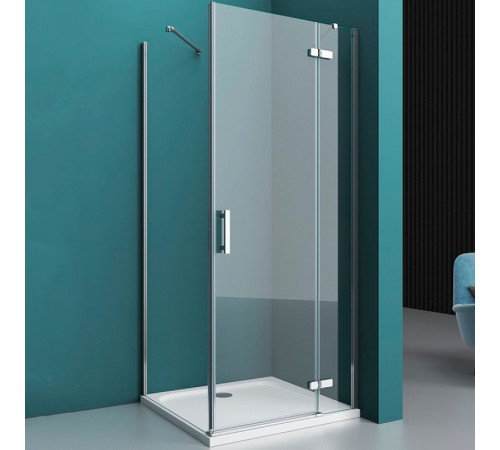 Душевой уголок BelBagno Kraft 100х100 KRAFT-A-12-100-C-Cr-R профиль Хром стекло прозрачное