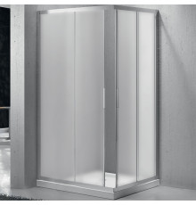 Душевой уголок BelBagno Sela 100x80 SELA-AH-2-100/80-P-Cr профиль Хром стекло рифленое