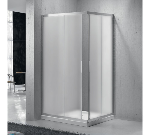 Душевой уголок BelBagno Sela 120х80 SELA-AH-2-120/80-P-Cr профиль Хром стекло рифленое