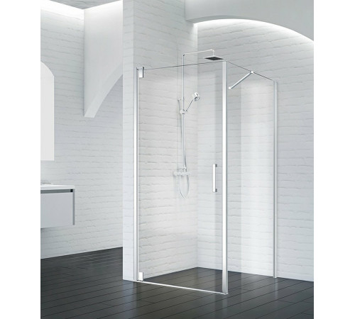 Душевой уголок BelBagno Marmi 60х100 MARMI-AH-1-60/100-C-Cr профиль Хром стекло прозрачное