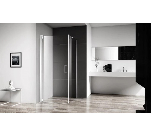 Душевой уголок BelBagno Marmi 100x90 MARMI-AH-1-100/90-C-Cr профиль Хром стекло прозрачное