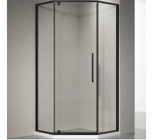 Душевой уголок Veconi Rovigo RV35B 90х90 RV35B-90-01-C7 профиль Черный матовый стекло прозрачное