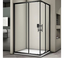 Душевой уголок Veconi Rovigo RV-30B 120х80 RV30B-12080-01-C3 профиль Черный матовый стекло прозрачное
