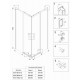 Душевой уголок Veconi Rovigo RV-47B 80x80 RV47B-80-01-C4 профиль Черный матовый стекло прозрачное