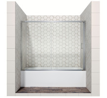 Шторка на ванну Ambassador Bath Screens 150х140 16041104 профиль Хром стекло CrystalPure
