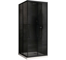 Душевой уголок Abber Schwarzer Diamant 90x90 AG02090BDTH профиль Черный стекло тонированное