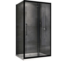 Душевой уголок Abber Schwarzer Diamant 150x60 AG30150BH-S60B профиль Черный стекло прозрачное