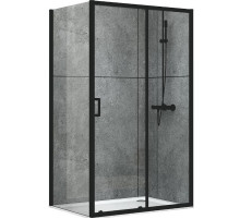 Душевой уголок Abber Schwarzer Diamant 80х100 AG30100B-S80B профиль Черный стекло прозрачное