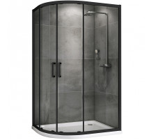 Душевой уголок Abber Schwarzer Diamant 100x90 AG01190B профиль Черный стекло прозрачное