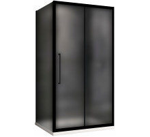 Душевой уголок Abber Schwarzer Diamant 120x100 AG30120BMH-S100BM профиль Черный стекло матовое