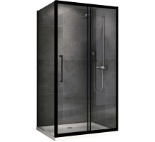 Душевой уголок Abber Schwarzer Diamant 130х70 AG30130BH-S70B профиль Черный стекло прозрачное