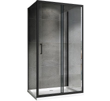 Душевой уголок Abber Schwarzer Diamant 180х90 AG30180B-S90B-S90B профиль Черный стекло прозрачное