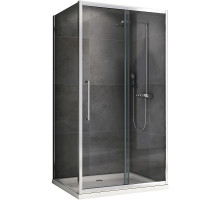 Душевой уголок Abber Schwarzer Diamant 170x60 AG30170H-S60 профиль Хром стекло прозрачное