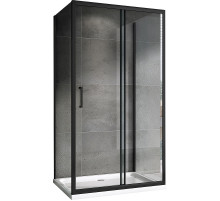 Душевой уголок Abber Schwarzer Diamant 170х80 AG30170B-S80B-S80B профиль Черный стекло прозрачное
