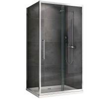 Душевой уголок Abber Schwarzer Diamant 150x90 AG30150H-S90 профиль Хром стекло прозрачное