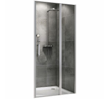 Душевая дверь Abber Sonnenstrand 130 AG04130S профиль Хром стекло прозрачное