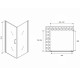 Душевой уголок Abber Sonnenstrand 100х75 AG04100M-S75M профиль Хром стекло матовое