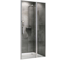 Душевая дверь Abber Sonnenstrand 100 AG04100S профиль Хром стекло прозрачное