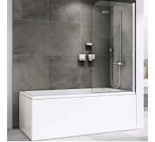 Шторка на ванну Abber Ewiges Wasser 80х140 AG52080 профиль Хром стекло прозрачное