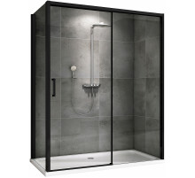 Душевой уголок Abber Komfort 150x90 AG93150B-S92B профиль Черный стекло прозрачное