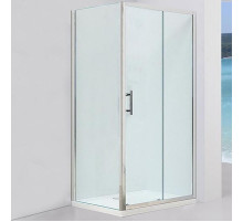 Душевой уголок Black&White Stellar Wind S108 90х120 1089012 профиль Серебристый хром стекло прозрачное