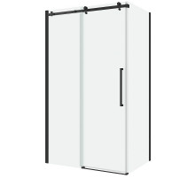 Душевой уголок Black&White Stellar Wind S808 100х90 8089010 профиль Черный матовый стекло прозрачное