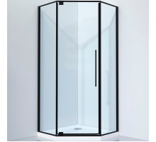 Душевой уголок Black&White Stellar Wind S815 BC 90x90 815900 профиль Черный матовый стекло прозрачное