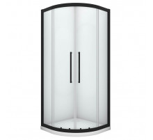 Душевой уголок Black&White Stellar Wind S801 90x90 8019090 профиль Блеск серебра стекло прозрачное