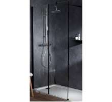 Душевая перегородка Jacob Delafon Serenity 100х200 E14W100-BLV профиль Черный стекло прозрачное