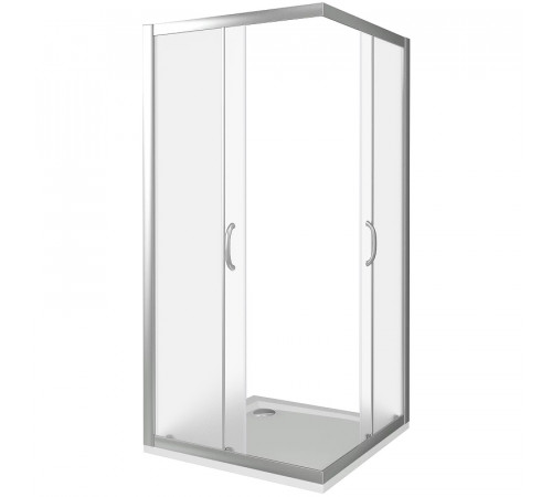 Душевой уголок Good Door Infinity CR-80-G-CH 80х80 профиль Хром стекло Грейп