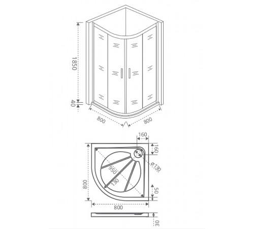 Душевой уголок Good Door Infinity R-80-С-CH 80x80 профиль Хром стекло прозрачное