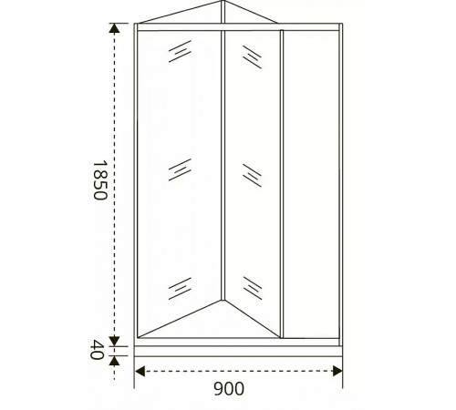 Душевая дверь Good Door Infinity SD-90-C-CH 90 профиль Хром стекло прозрачное