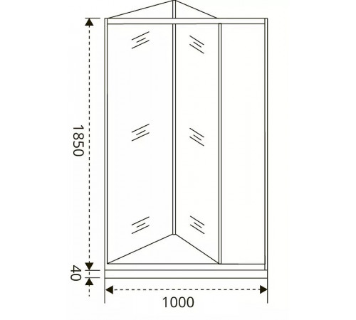 Душевая дверь Good Door Infinity SD-100-G-CH 100 профиль Хром стекло Грейп