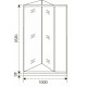 Душевая дверь Good Door Infinity SD-100-G-CH 100 профиль Хром стекло Грейп