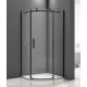 Душевой уголок Good Door Galaxy R-100-C-B 100x100 профиль Черный стекло прозрачное